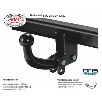 Tažné zařízení Tažné zařízení Hyundai Tucson 05/2024-> BS 200-121 od SVC GROUP