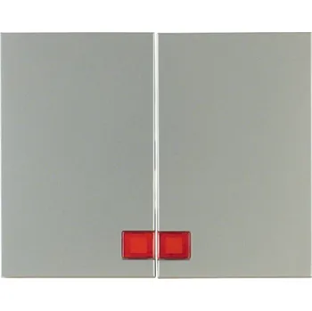 Elektrická zásuvka Kryt dělený, s průzorem Berker K.1/K.5 Barva: Nerezová ocel, Povrch: Lak