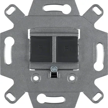 Elektrická zásuvka Berker Datová zásuvka, 2x RJ 45, 8/8 pólová, FTP, Cat. 6A iso