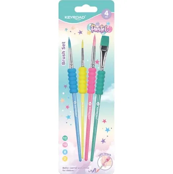 Umělecký štětec Sada štětců KEYROAD Pastel pěnový úchop 960114