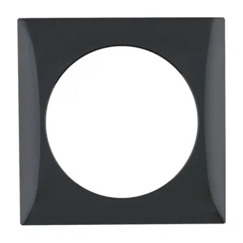 Elektrická zásuvka Berker Rámeček Integro Flow, černá, lesk Rozměry: 1-násobný