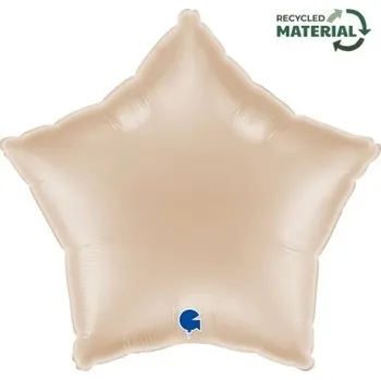 Balónek Hvězda kalifornská zlatá18"/46cm fóliový balónek nafukovací