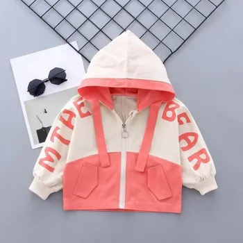 Dívčí bunda Dětská bunda L1859 světle červená 9-12 měsíců