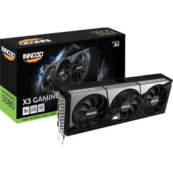 Grafická karta INNO3D GeForce RTX 5080 X3 GAMING OC G50803-16D7X-17603930