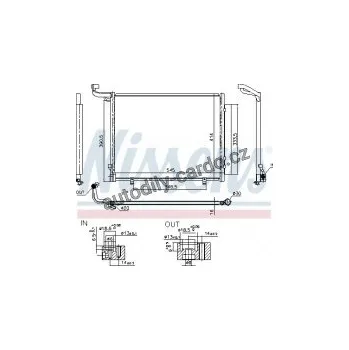 Chladič motoru Kondenzátor, klimatizace NISSENS 941093