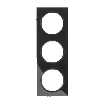 Elektrická zásuvka Rámeček Berker R.3, černá, lesk Rozměry: 3-násobný