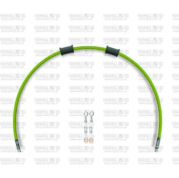 Hadice zadní brzdy Venhill POWERHOSEPLUS YAM-10016RS-GR (1 hadice v sadě) zelené hadice, nerezové koncovky