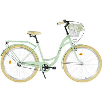 DAVI Dámské kolo Davi Lila 28", 1 rychlost, 160-185 cm BÍLÁ|ZELENÁ 2025