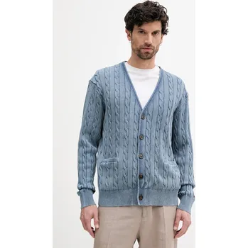 Pánské oblečení Bavlněný kardigan Tommy Hilfiger MW0MW40556 modrá 95X, vel. L