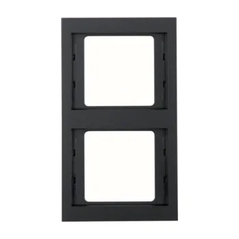 Elektrická zásuvka Rámeček Berker K.1, antracit mat Orientace: Svislý, Rozměry: 2-násobný