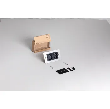 Elektrická zásuvka Buster + Punch EU 2G SOCKET / SCHUKO TYPE F Barva: Stříbrná