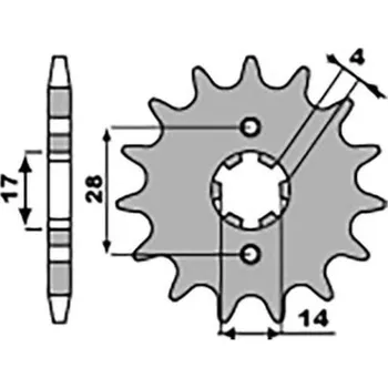 Řetězová sada pro motocykl CHT řetězové kolo přední 2107 13 APRILIA RX 50 09-10 DERBI SENDA/GPR/DRD 50 00-11 (210713JT) (řetěz 420) (CHT řetězové kolo přední 2107 13 APRILIA RX 50 09-10 DERBI SENDA/GPR/DRD 50 00-11 (210713JT) (řetěz 420))