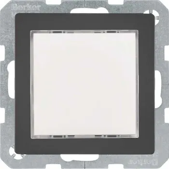 vypínač LED signální světlo RGB zelená/červená, Berker Q.1/Q.3/Q.7/Q.9 Barva: Antracit, Povrch: Sametová