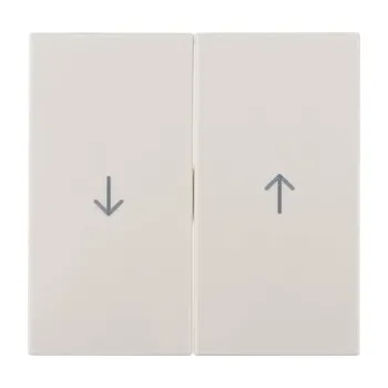 Elektrická zásuvka Kryt dělený s potiskem symbolu šipek Berker S.1/B.x Barva: Krémová, Povrch: Lesk