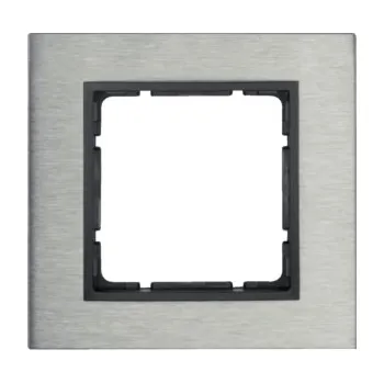 Elektrická zásuvka Rámeček Berker B.7, ušlecht. ocel/antracit Rozměry: 1-násobný