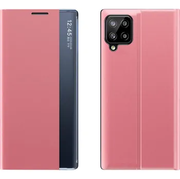 Pouzdro na mobilní telefon Pouzdro Sleep Case pro Samsung Galaxy A22 4G růžové