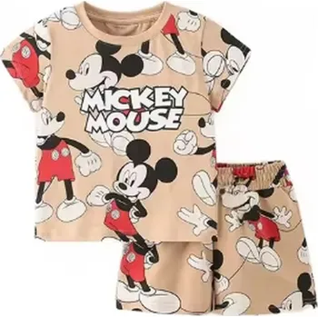 Mickey a Minnie Letní souprava Minnie a Mickey Mouse - kraťasy + triko Motiv: A4 Mickey Mouse, Velikost: 3 roky