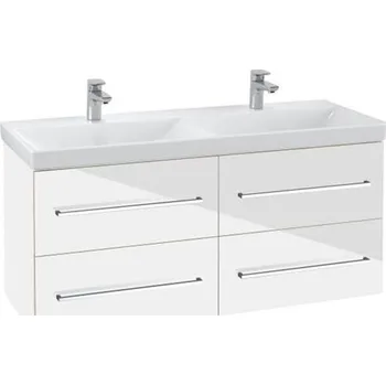 Koupelnový nábytek Villeroy & Boch Avento skříňka pod umyvadlo, 118x45,2x51,4 cm, 4x zásuvka, Crystal White