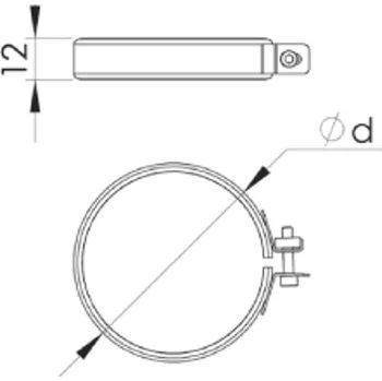 Kouřovod Spona Almeva pro Meidingerovu hlavu TW 25 / 250