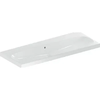 Umyvadlo Geberit Acanto umyvadlo 120x48 cm, bez otvoru pro baterii, s přepadem, KeraTect, bílá