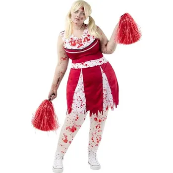 Karnevalový kostým Funiglobal - Plus size kostým Zombie roztleskávačka pro ženy - XXL