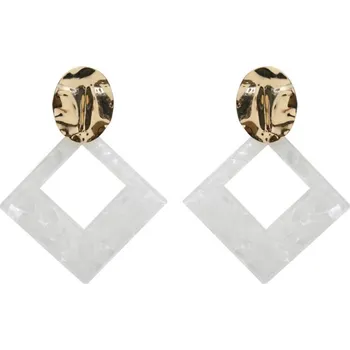 Náušnice Flamenco Mystique Visací náušnice trojúhelník s perlami K1260