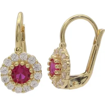 Náušnice Zlaté náušnice se zirkony EECC008 (585/1000) 1.85 g