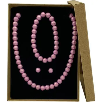 Náhrdelník Set skleněné perle - cashmere rose