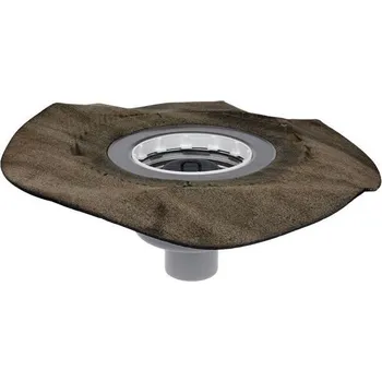 Sifon HL Těleso podlahové vpusti DN75 se svislým odtokem, s asfaltovou manžetou