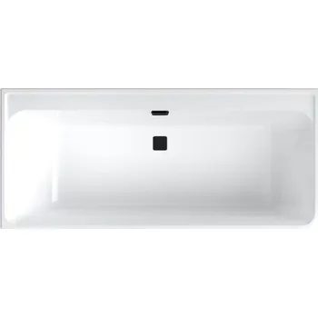 Villeroy & Boch Collaro obdélníková vana ke stěně 180x80 cm, levá, bílá alpin/Black Matt