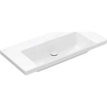 Umyvadlo Villeroy & Boch Subway 3.0 umyvadlo 100x47 cm, bez otvoru pro baterii, bez přepadu, CeramicPlus, bílá Alpin