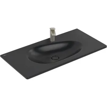 Villeroy & Boch Antao umyvadlo nábytkové 100x50 cm, s otvorem pro baterii, bez přepadu, Ceramic Plus, Pure Black