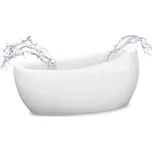 Villeroy & Boch Aveo vana 1900x950mm, verze do prostoru, vč. panelu, s pochromovanou odpadovou a přepadovou armaturou