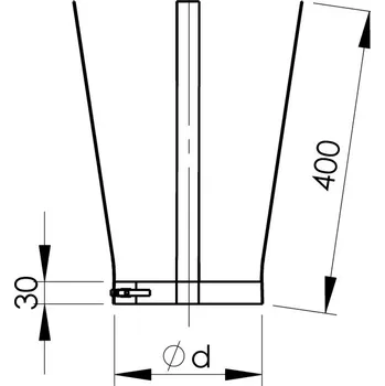 Komín Distanční objímka Almeva EW / 130