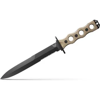 lovecký nůž Benchmade 185SBK-1 SOCP Fixed Blade Desert Tan G10