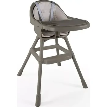 Jídelní židlička Dolu Dětská jídelní židlička s pultem, polstrováním a odnímatelným jídelním tácem, šedá, 90x70x60 cm