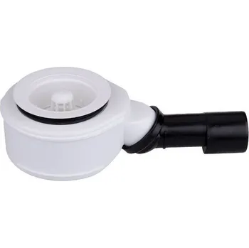 Sifon HL Zápachová uzávěrka DN50 (plochá) ke sprchovým mísám (s otvorem 90mm)s kloubem na odtoku