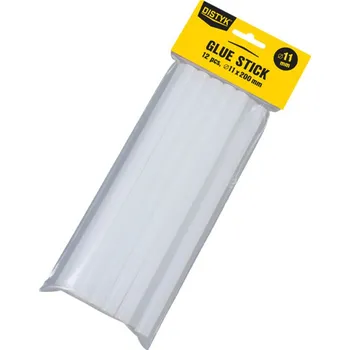 Průmyslové lepidlo Tavné tyčinky Den Braven velké, 11 x 200 mm, karton 10 kg, transparentní