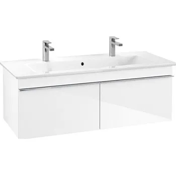 Koupelnový nábytek Villeroy & Boch Venticello skříňka pod umyvadlo 115,3x42x50,2 cm, 2x zásuvka, Glossy White