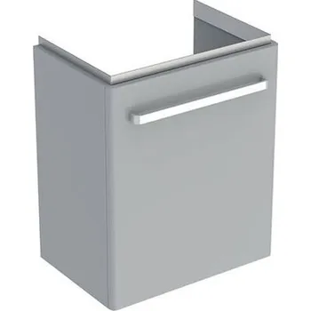 Koupelnový nábytek Geberit Selnova Compact skříňka pod umyvadlo 50x36,7x60,4 cm, 1x dvířka, světle šedá mat/světle šedá lesk