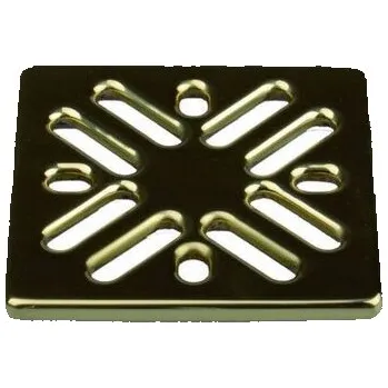 Sifon HL Vtoková mřížka z leštěné mosazi 94x94 mm