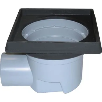Odvodňovací žlab HL Těleso velkokapacitního vtoku DN110, ležatý odtok, bez ZU, s litinovým rámem 260x260mm
