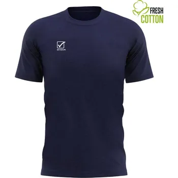 Pánské tričko Triko Givova Cotone navy blue 4XL