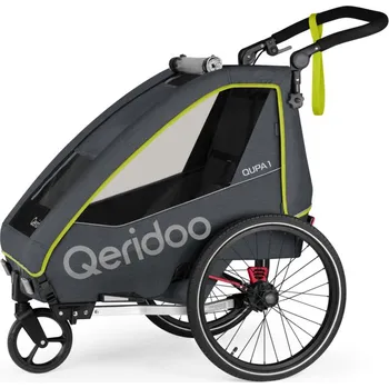 vozík za kolo Vozík QERIDOO Qupa1 - Lime