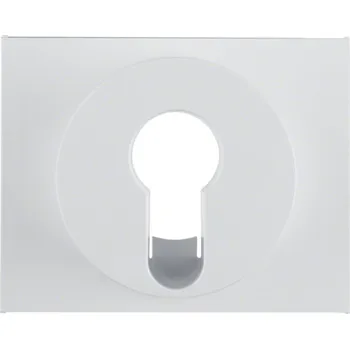 vypínač Centrální díl pro uzamykatelný vypínač / tlačítko, Berker K.1/K.5 Barva: Alu elox, Povrch: Lak