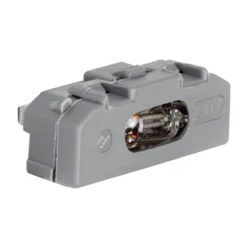 Elektrická zásuvka Berker Doutnavka 0,9 mA, 230 VAC pro 2p. spínače, modul přístroje, šedá