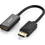 Adaptér, kabel DisplayPort (samec) - HDMI (samice) UGREEN MM137, FullHD 25cm (černý)