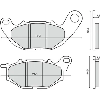 Brzdová destička Brzdové destičky RMS 225103480 zadní organické