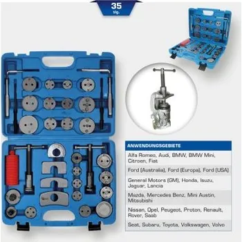 Nářadí pro automobil Brilliant Tools BT701050 Sada univerzálního nastavovacího nářadí pro píst brzdy, 35-dílná