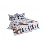 Matějovský povlečení Zimní zábavy Bavlna deluxe digitál Rozměr: 140 x 200 cm, 70 x 90 cm